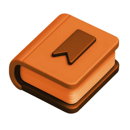 3D bookmark icon