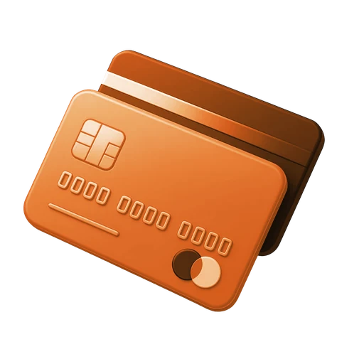 3D credit card icon